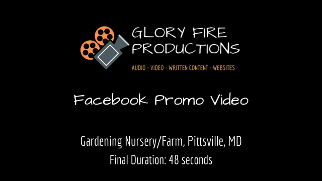 Facebook Promo Video
